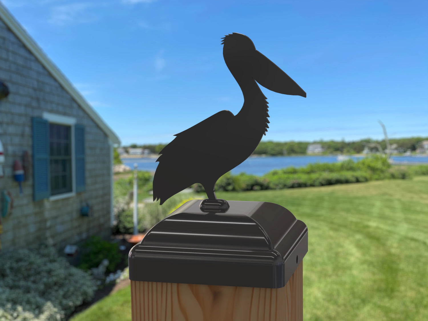 Pelican Fence Post Cap (Multiple Post Sizes Available) - Madison Iron and Wood