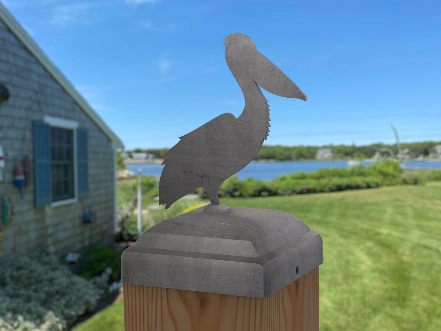 Pelican Fence Post Cap (Multiple Post Sizes Available) - Madison Iron and Wood