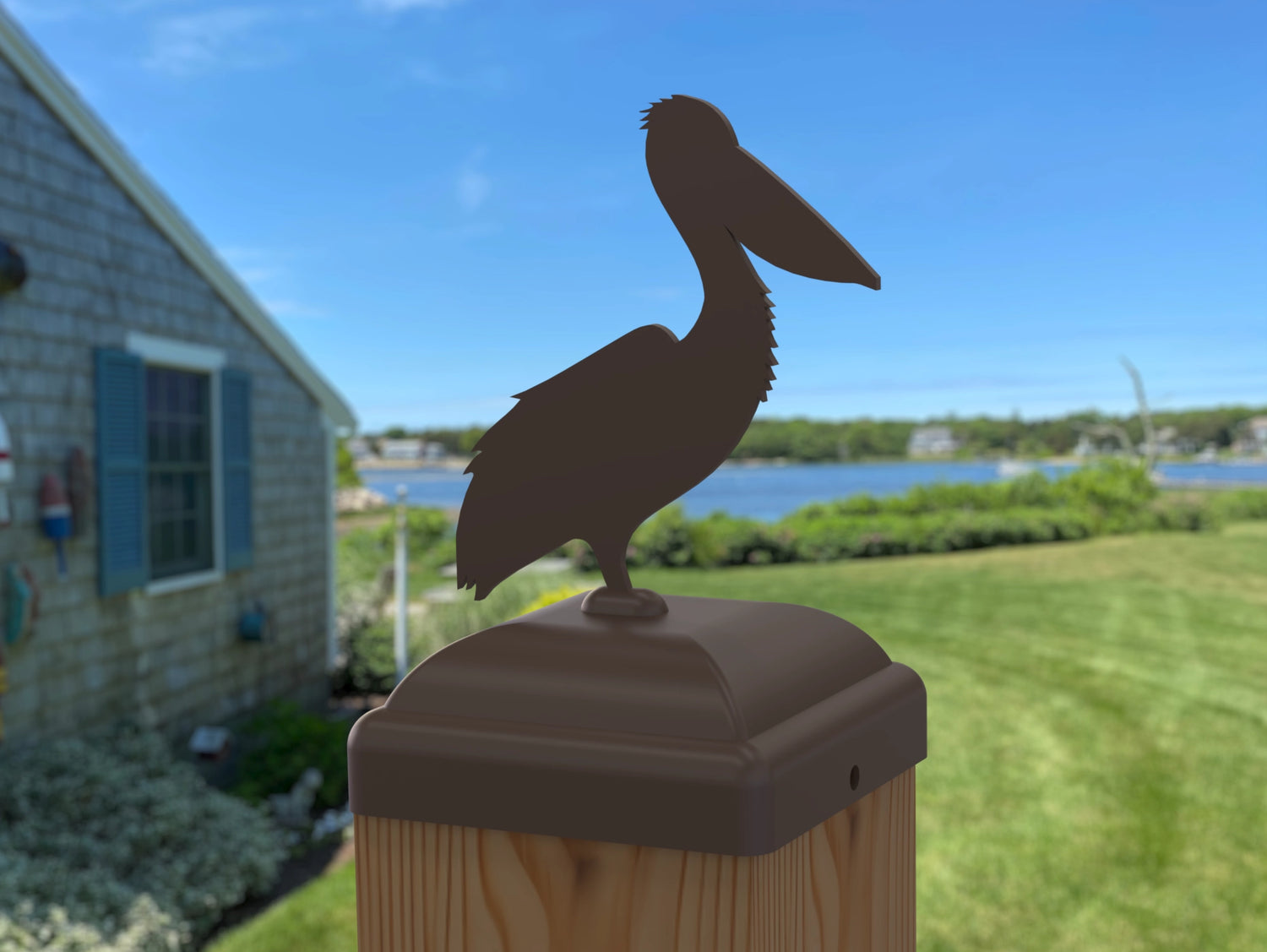 Pelican Fence Post Cap (Multiple Post Sizes Available) - Madison Iron and Wood