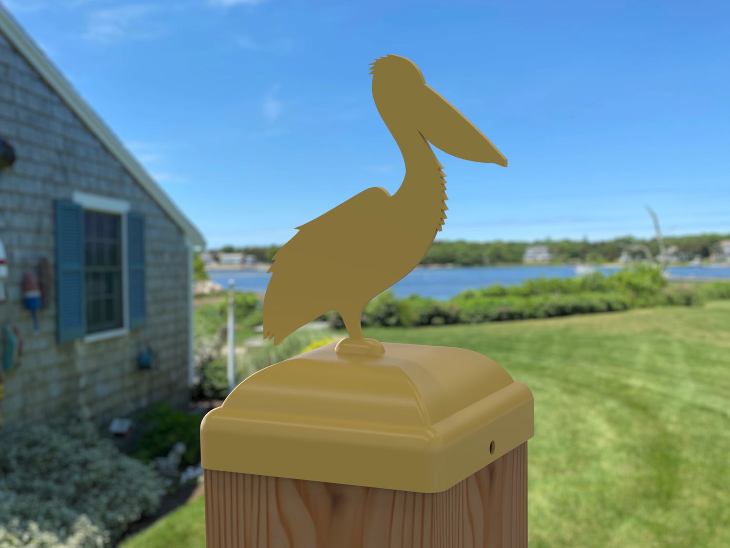 Pelican Fence Post Cap (Multiple Post Sizes Available) - Madison Iron and Wood