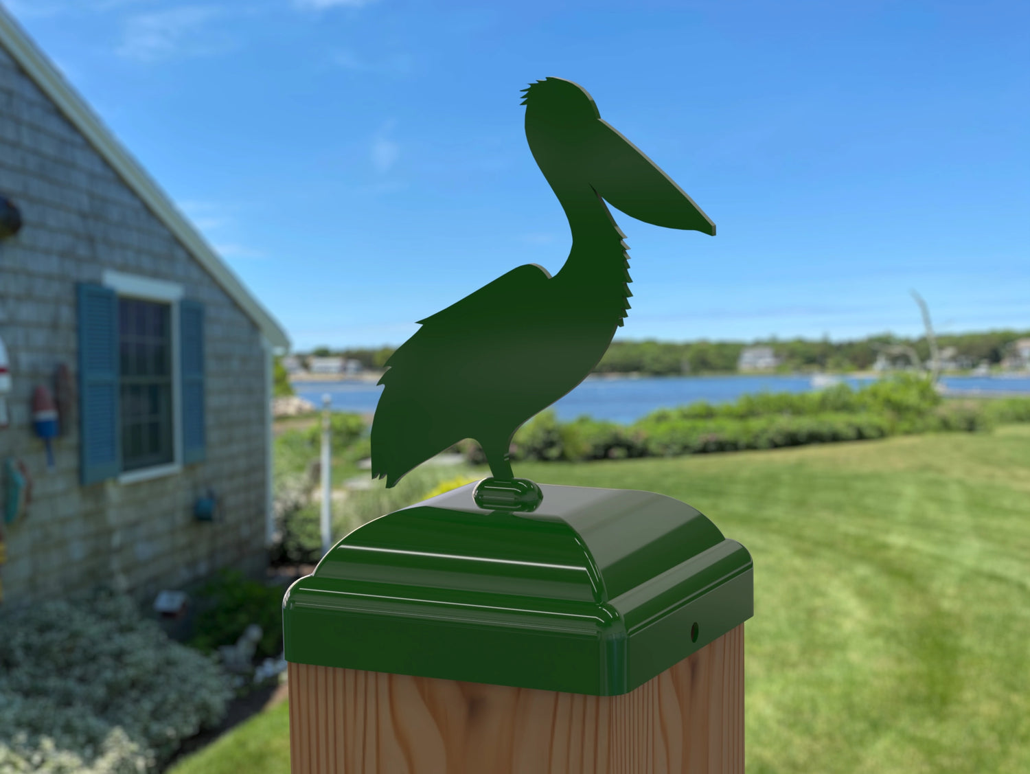 Pelican Fence Post Cap (Multiple Post Sizes Available) - Madison Iron and Wood