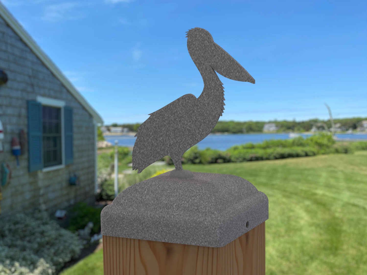 Pelican Fence Post Cap (Multiple Post Sizes Available) - Madison Iron and Wood