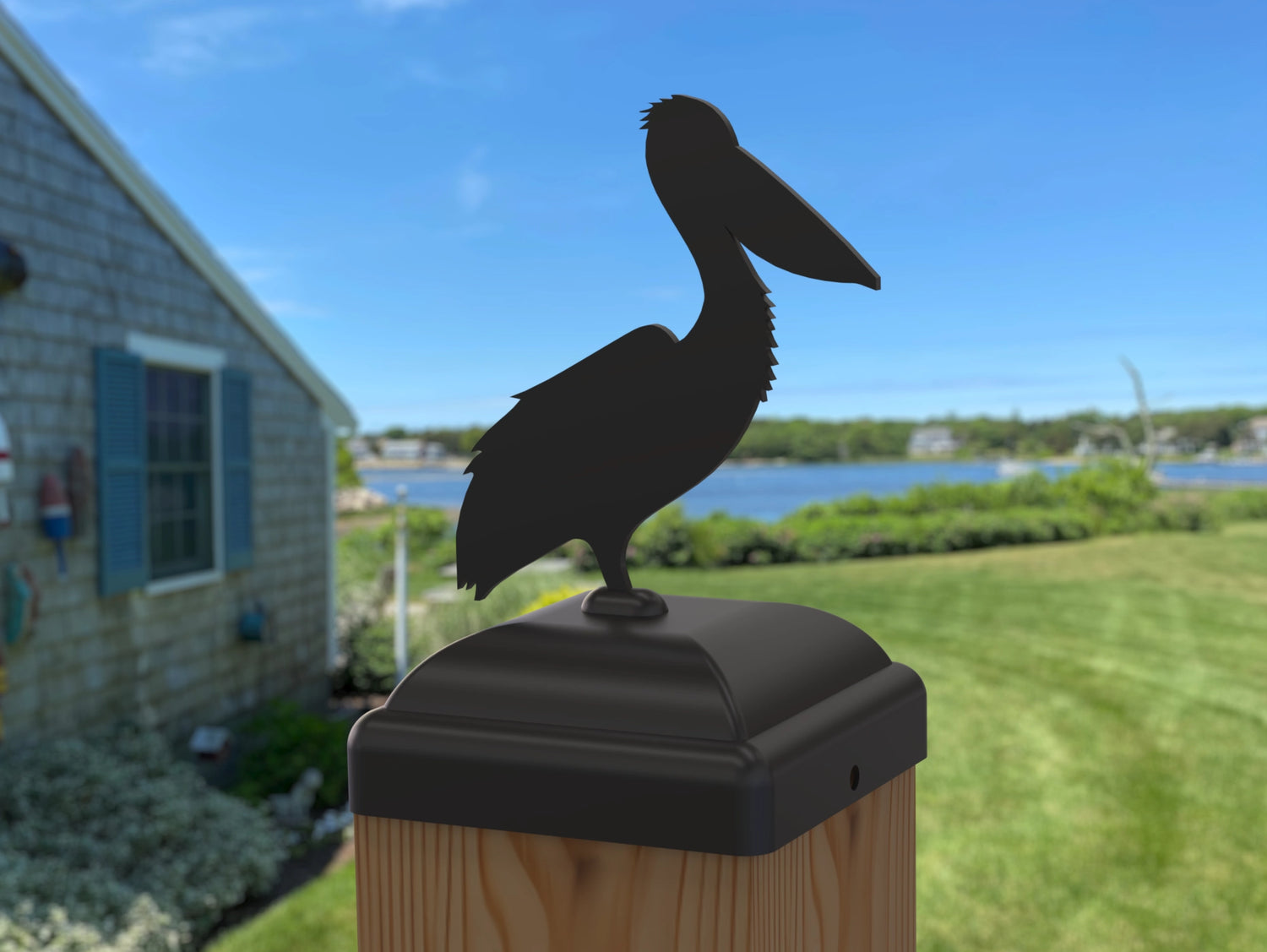 Pelican Fence Post Cap (Multiple Post Sizes Available) - Madison Iron and Wood