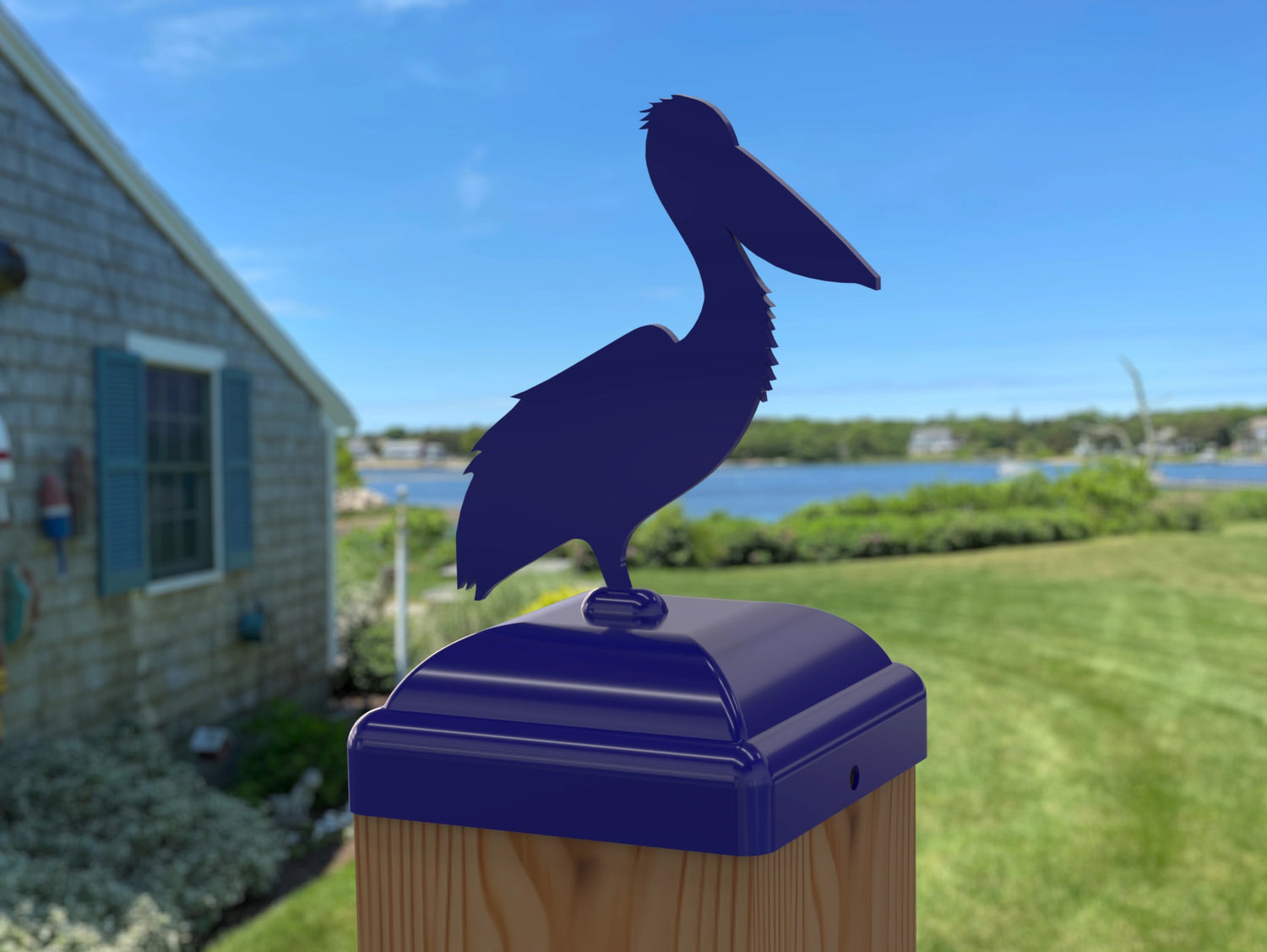 Pelican Fence Post Cap (Multiple Post Sizes Available) - Madison Iron and Wood