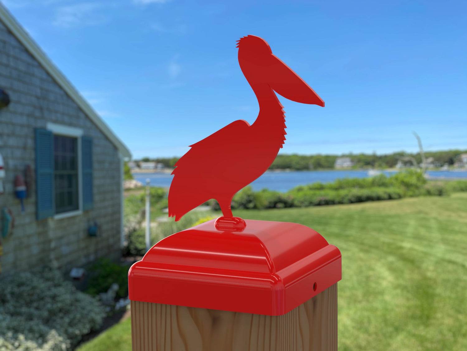 Pelican Fence Post Cap (Multiple Post Sizes Available) - Madison Iron and Wood