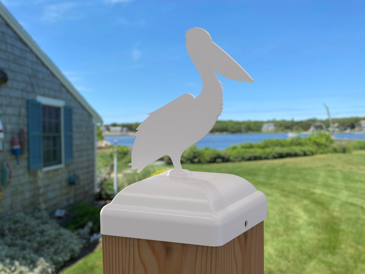 Pelican Fence Post Cap (Multiple Post Sizes Available) - Madison Iron and Wood