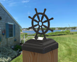 Ship Wheel Post Cap (Multiple Post Sizes Available)