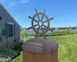 Ship Wheel Post Cap (Multiple Post Sizes Available) - Madison Iron and Wood