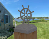 Ship Wheel Post Cap (Multiple Post Sizes Available)