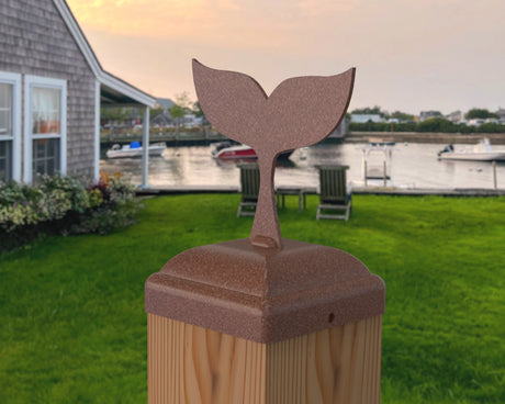 Whale Tail Fence Post Cap (Multiple Post Sizes Available) - Madison Iron and Wood