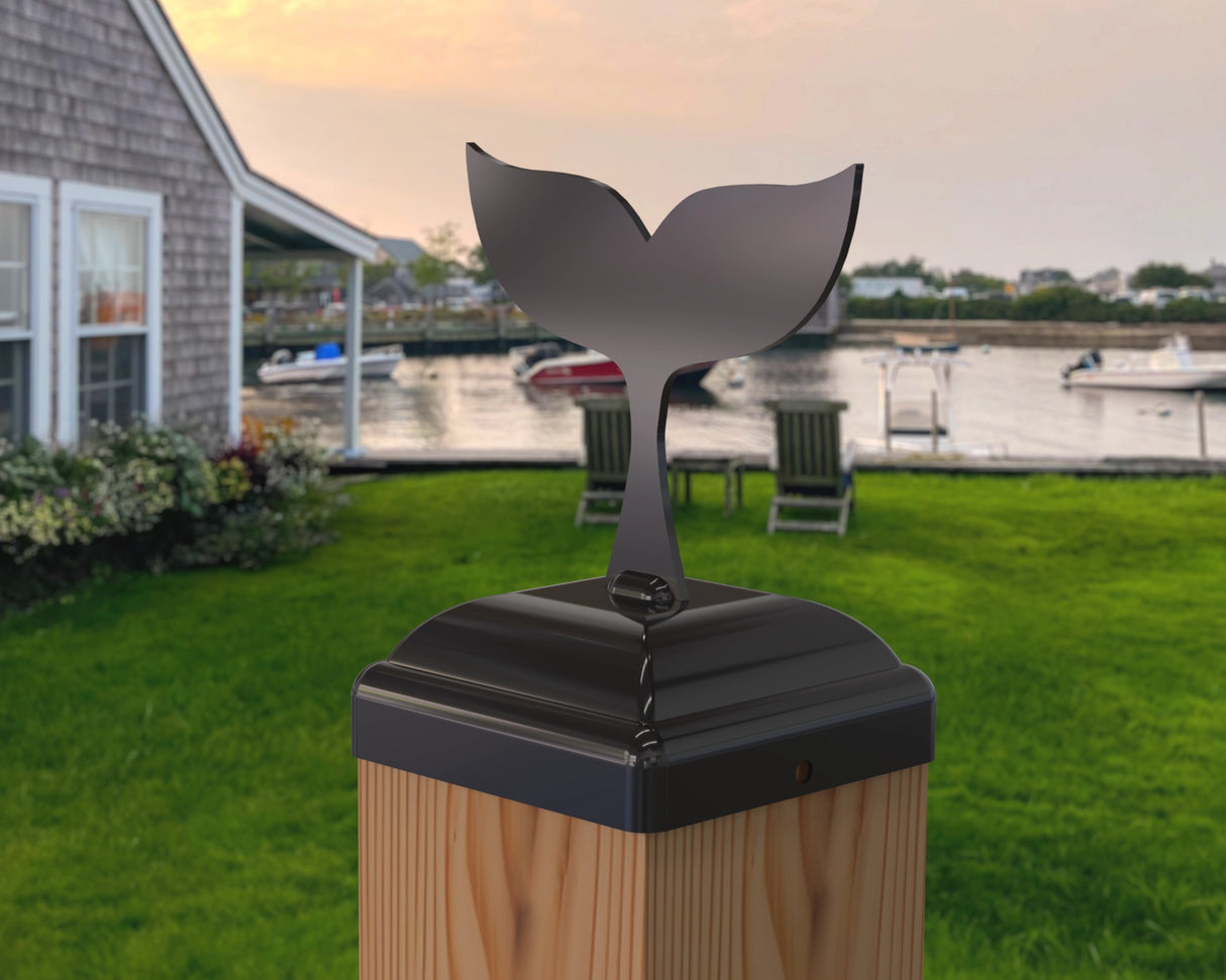 Whale Tail Fence Post Cap (Multiple Post Sizes Available) - Madison Iron and Wood