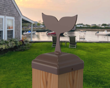 Whale Tail Fence Post Cap (Multiple Post Sizes Available) - Madison Iron and Wood