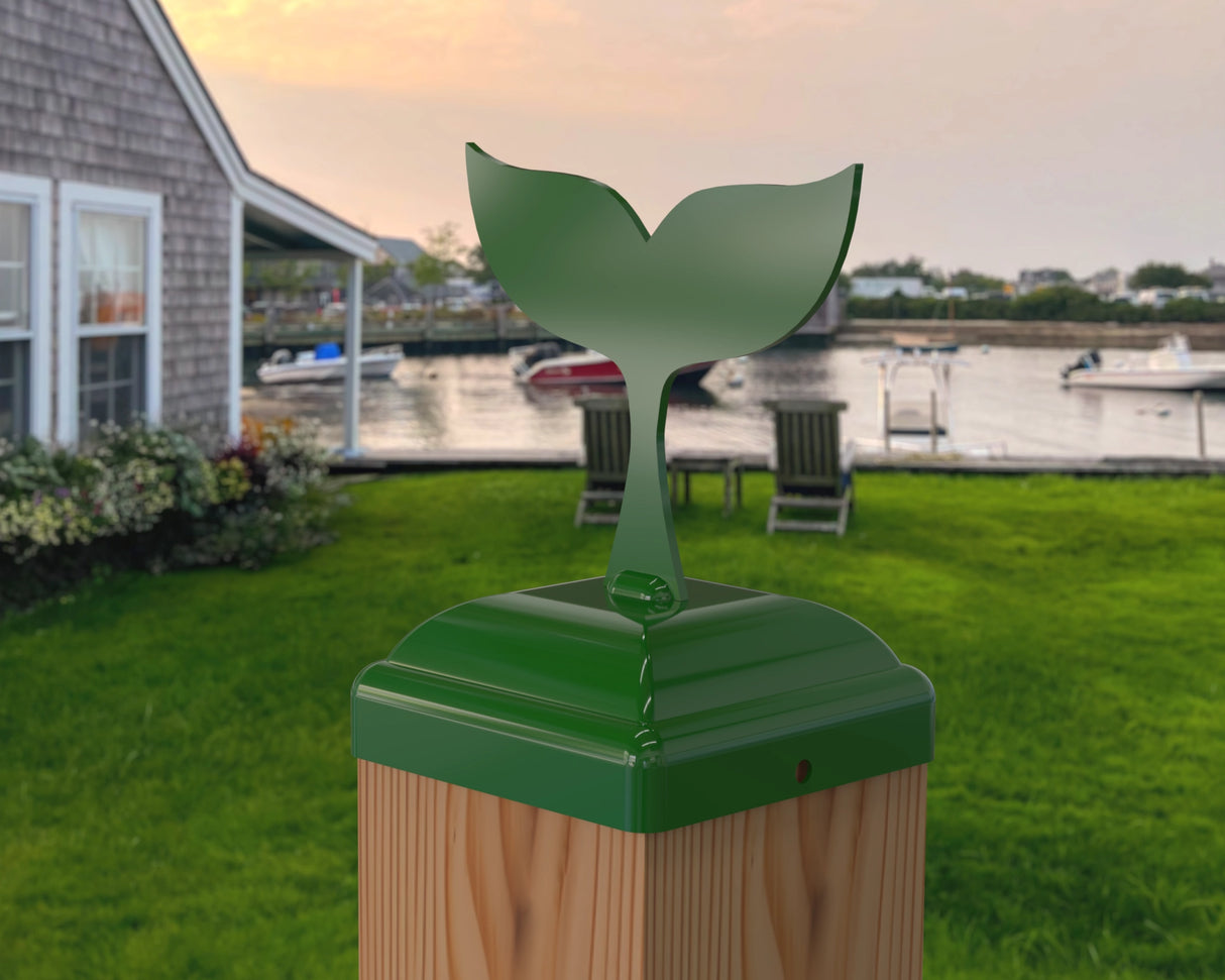 Whale Tail Fence Post Cap (Multiple Post Sizes Available) - Madison Iron and Wood