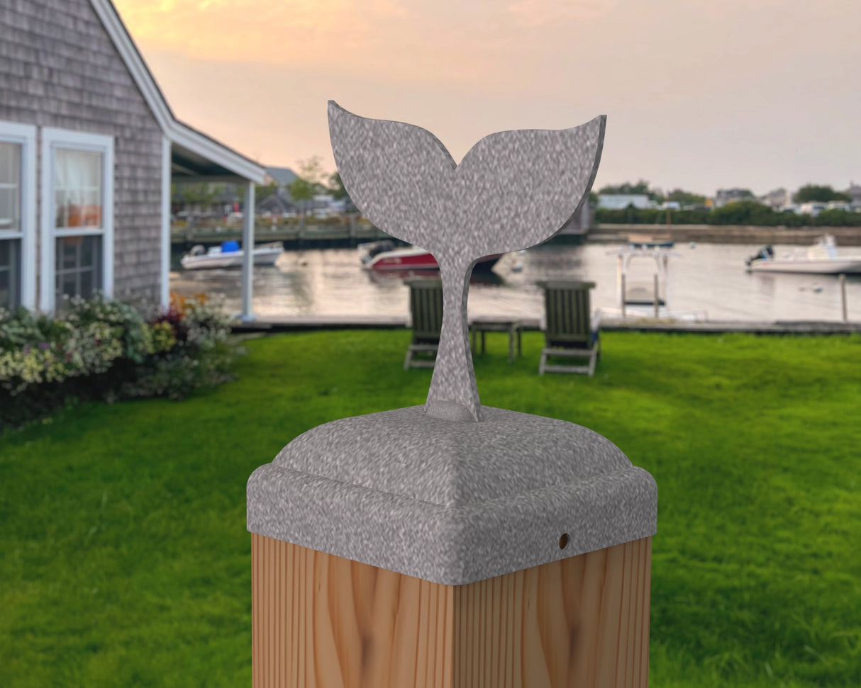 Whale Tail Fence Post Cap (Multiple Post Sizes Available) - Madison Iron and Wood