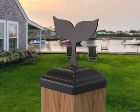 Whale Tail Fence Post Cap (Multiple Post Sizes Available) - Madison Iron and Wood