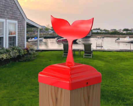 Whale Tail Fence Post Cap (Multiple Post Sizes Available) - Madison Iron and Wood