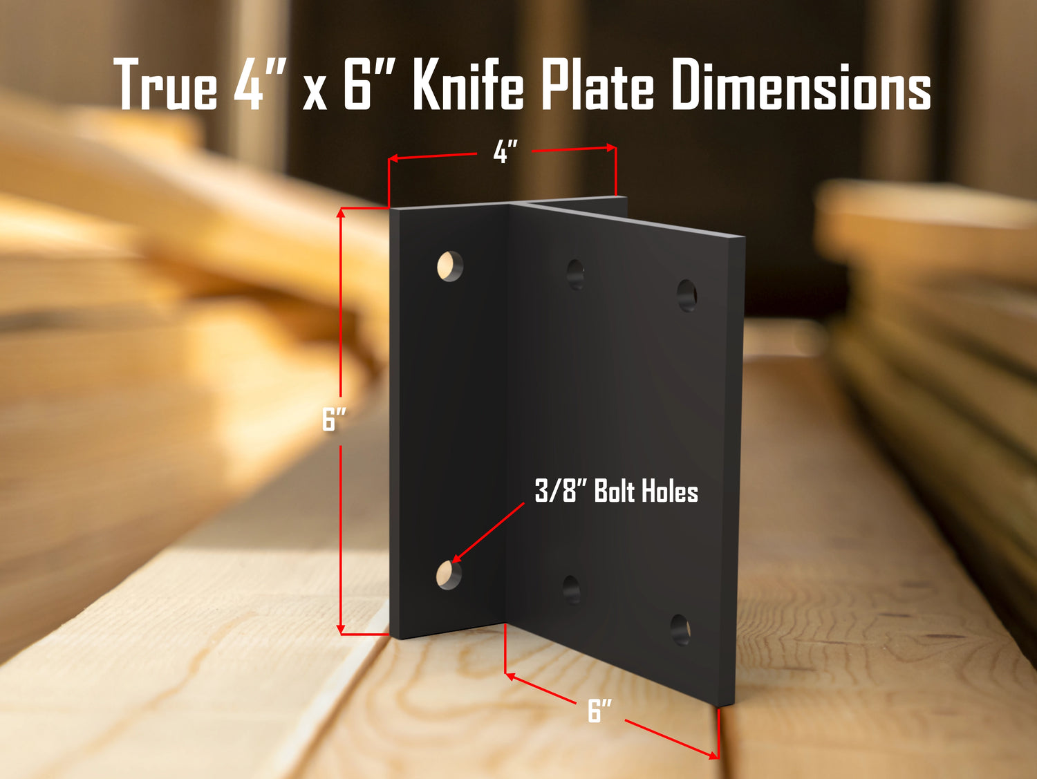 Knife Plate Brackets - Madison Iron and Wood