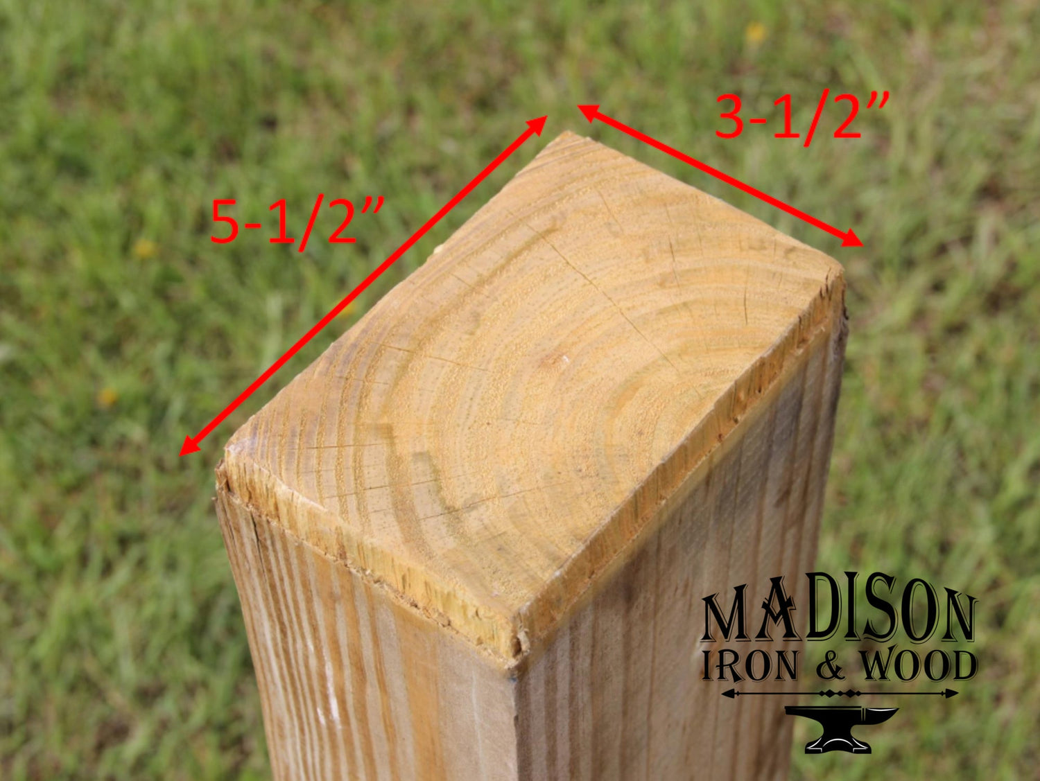 4x6 Moose Post Cap (3.5 x 5.5 Post Size) | Madison Iron and Wood