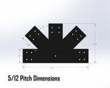 Web Truss Industrial Brackets, For 8 Inch Lumber