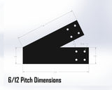 Web Truss Industrial Brackets, For 4 Inch Lumber - Madison Iron and Wood