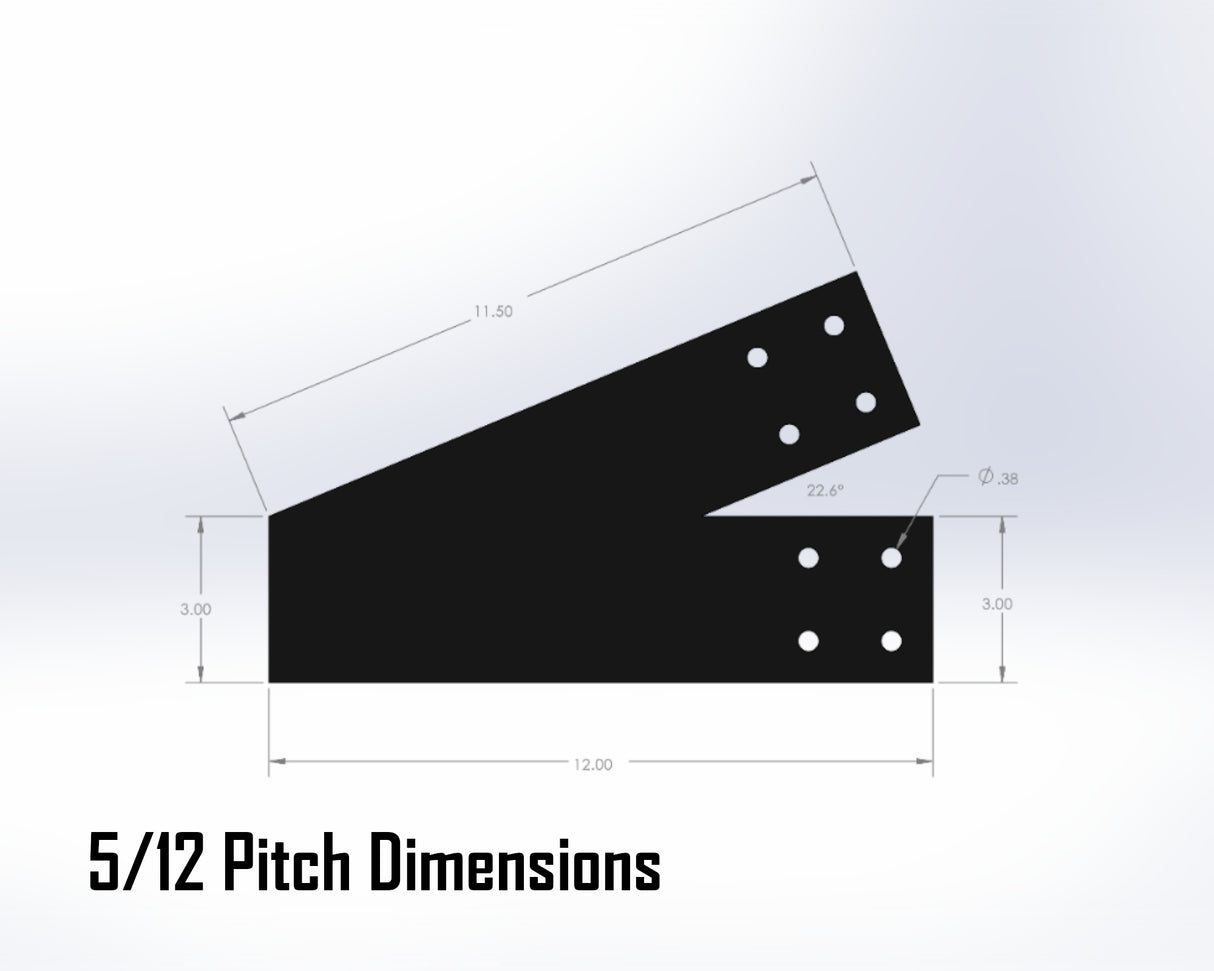 Web Truss Industrial Brackets, For 4 Inch Lumber - Madison Iron and Wood