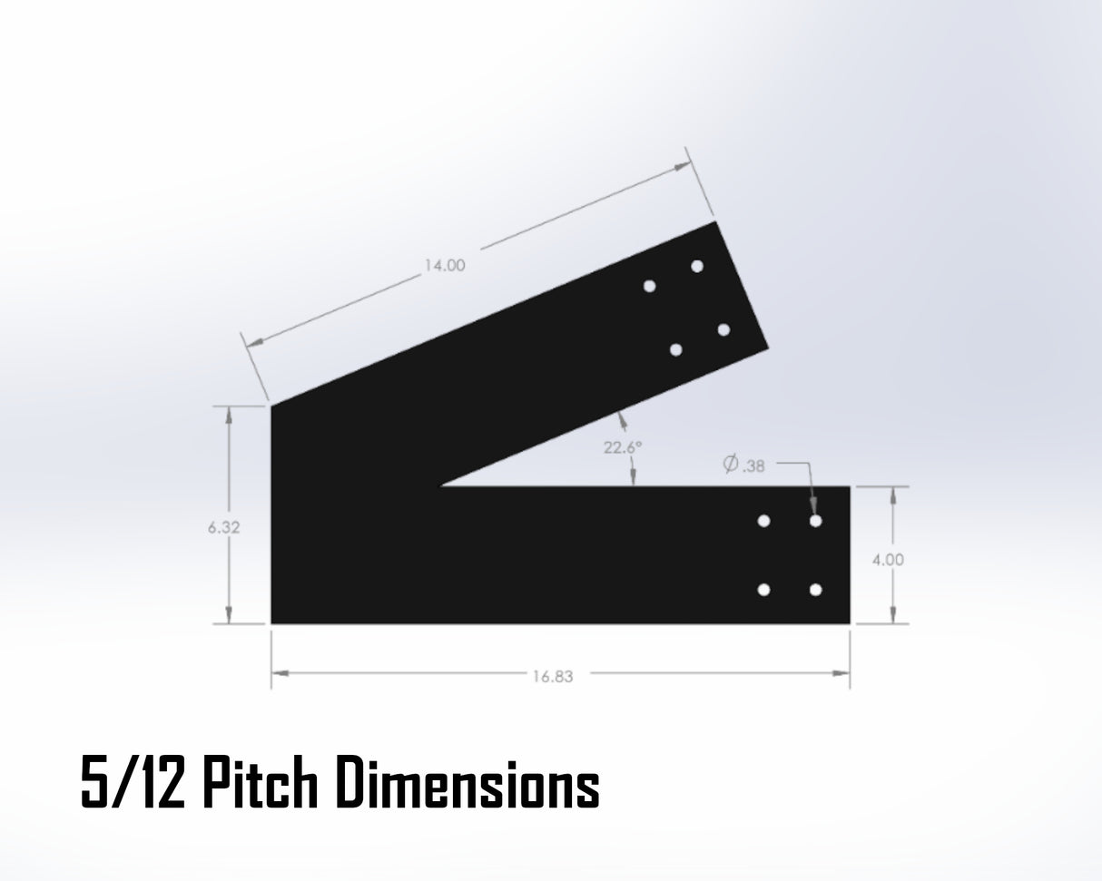 Web Truss Industrial Brackets, For 6 Inch Lumber - Madison Iron and Wood