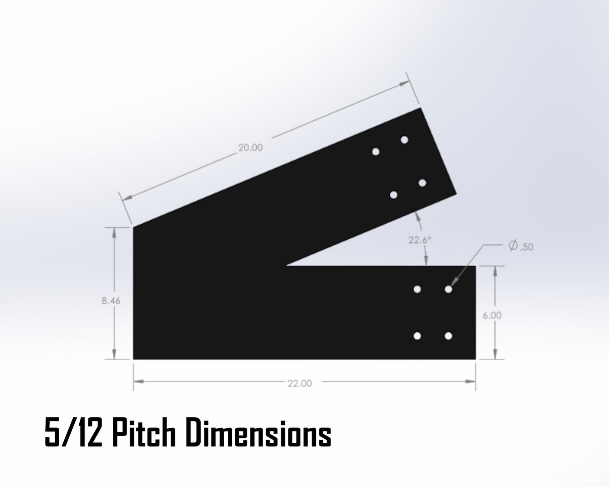 Web Truss Industrial Brackets, For 8 Inch Lumber