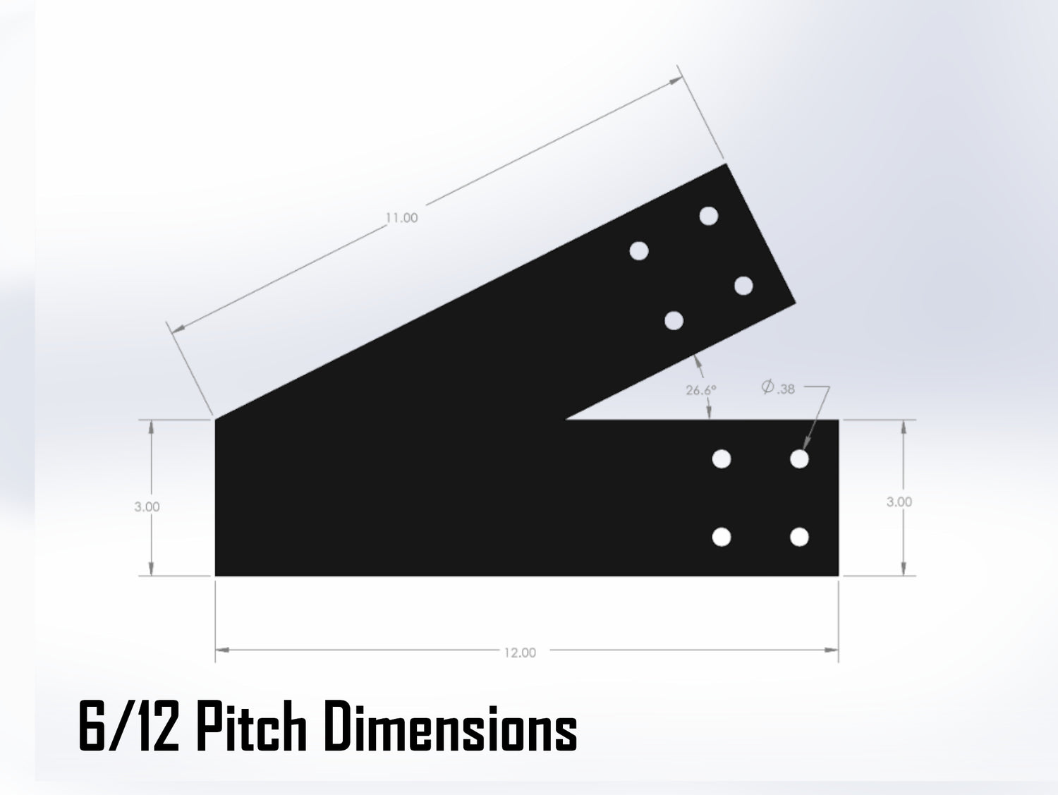 King Truss Industrial Bracket Set, For 4 Inch Lumber - Madison Iron and Wood