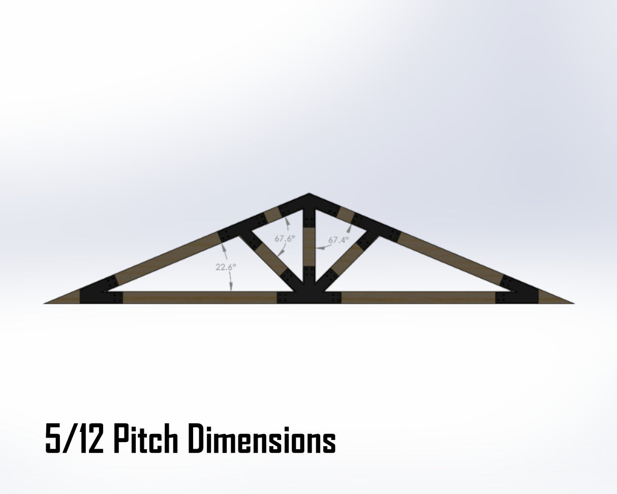 Web Truss Industrial Brackets, For 4 Inch Lumber - Madison Iron and Wood