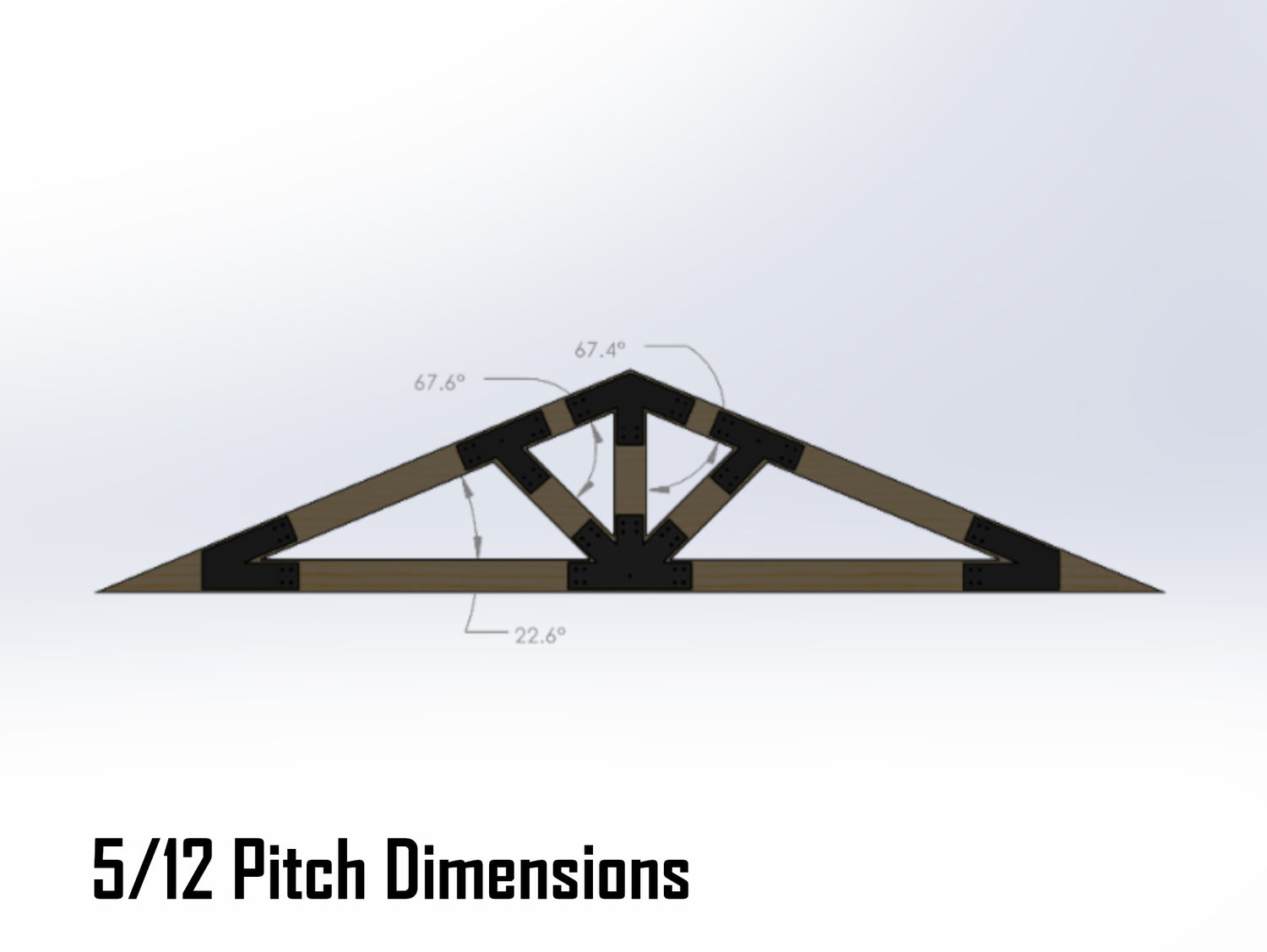 Web Truss Industrial Brackets, For 8 Inch Lumber - Madison Iron and Wood