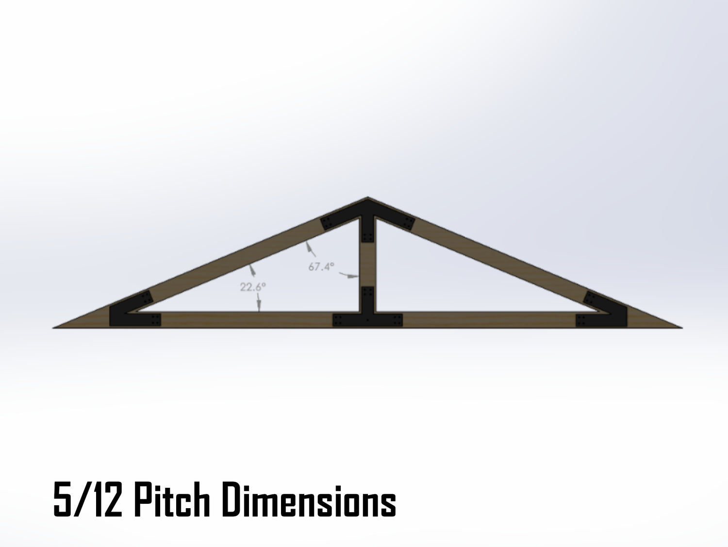 King Truss Industrial Brackets, For 6 Inch Lumber - Madison Iron and Wood