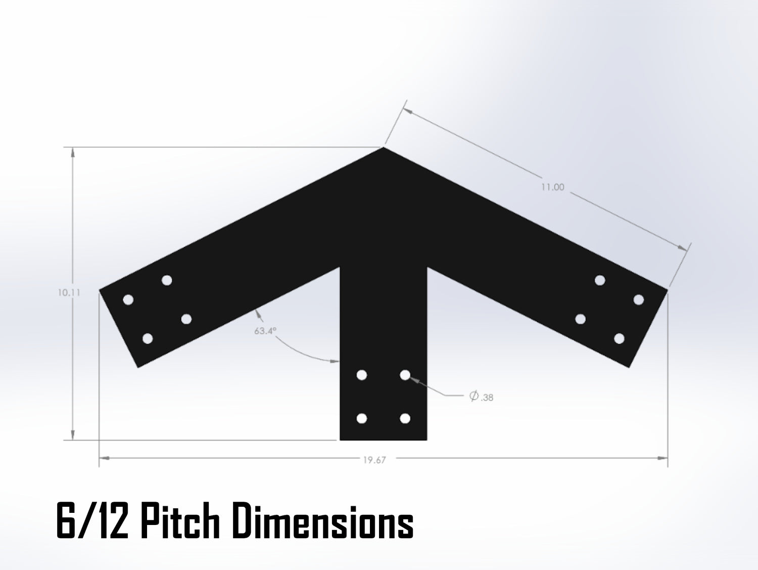 Web Truss Industrial Brackets, For 4 Inch Lumber - Madison Iron and Wood