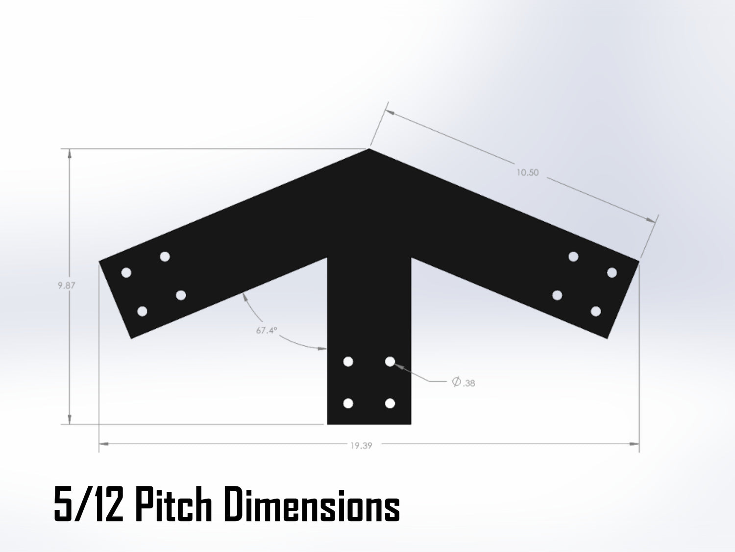Web Truss Industrial Brackets, For 4 Inch Lumber - Madison Iron and Wood