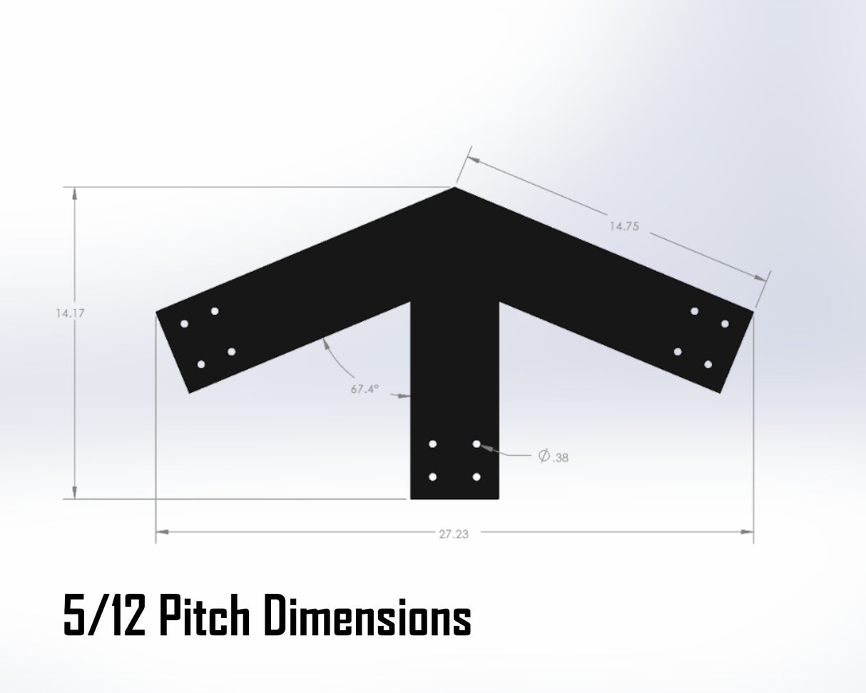 Web Truss Industrial Brackets, For 6 Inch Lumber