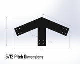 Web Truss Industrial Brackets, For 6 Inch Lumber - Madison Iron and Wood