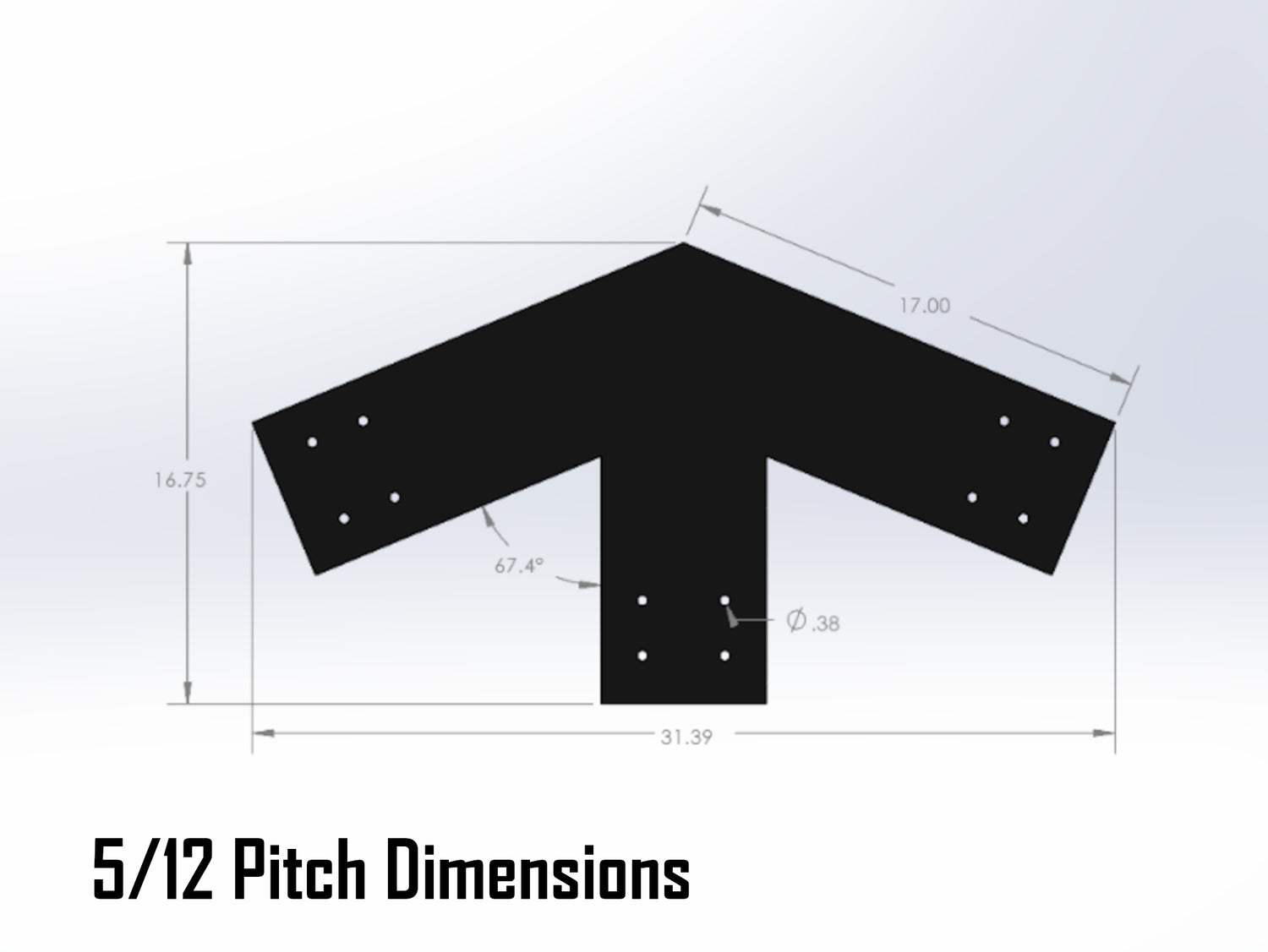 Web Truss Industrial Brackets, For 8 Inch Lumber - Madison Iron and Wood