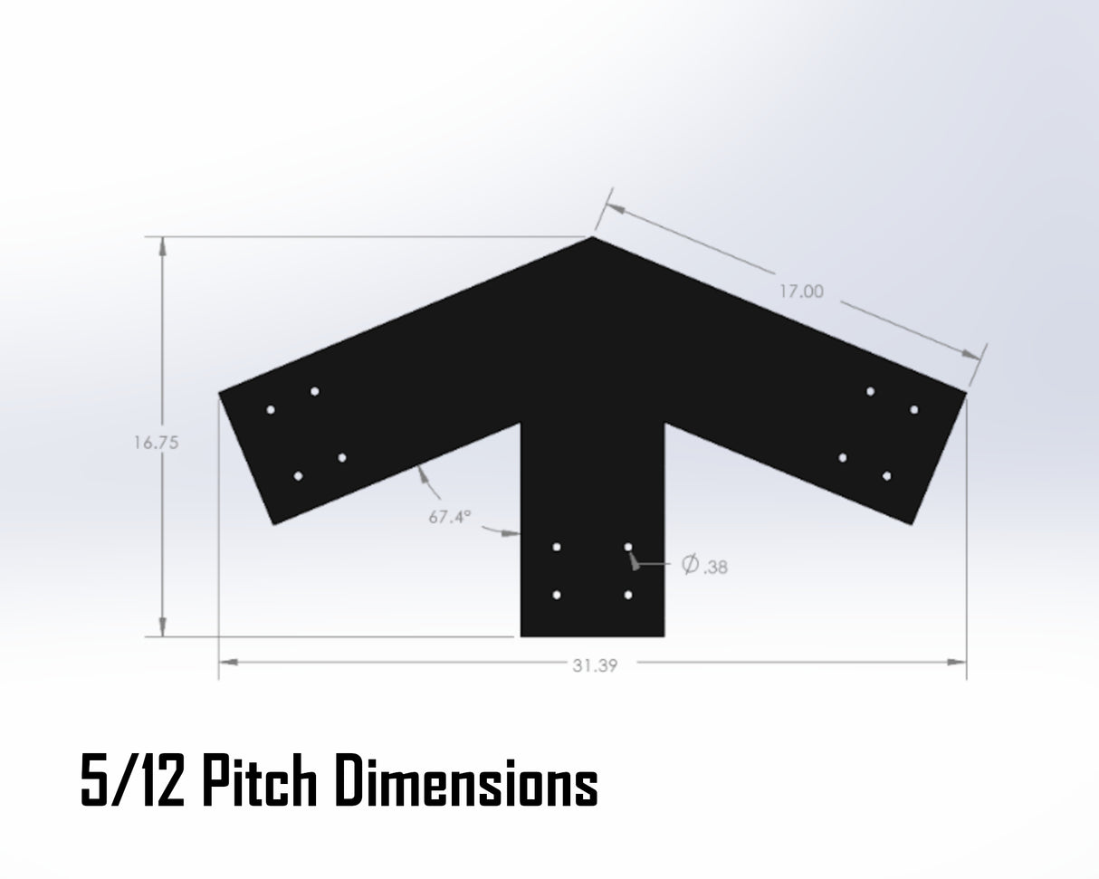 Web Truss Industrial Brackets, For 8 Inch Lumber