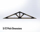 Web Truss Industrial Brackets, For 6 Inch Lumber - Madison Iron and Wood