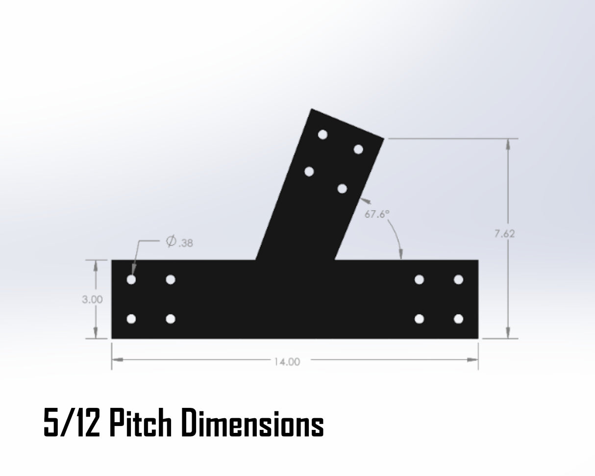 Web Truss Industrial Brackets, For 4 Inch Lumber - Madison Iron and Wood