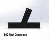 Web Truss Industrial Brackets, For 6 Inch Lumber - Madison Iron and Wood