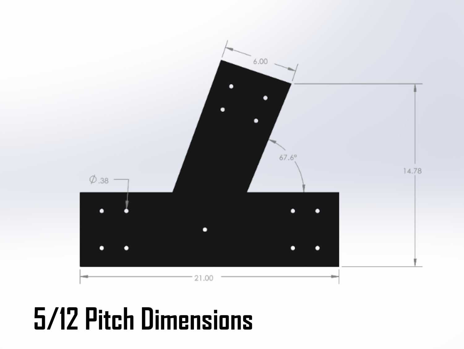 Web Truss Industrial Brackets, For 8 Inch Lumber - Madison Iron and Wood