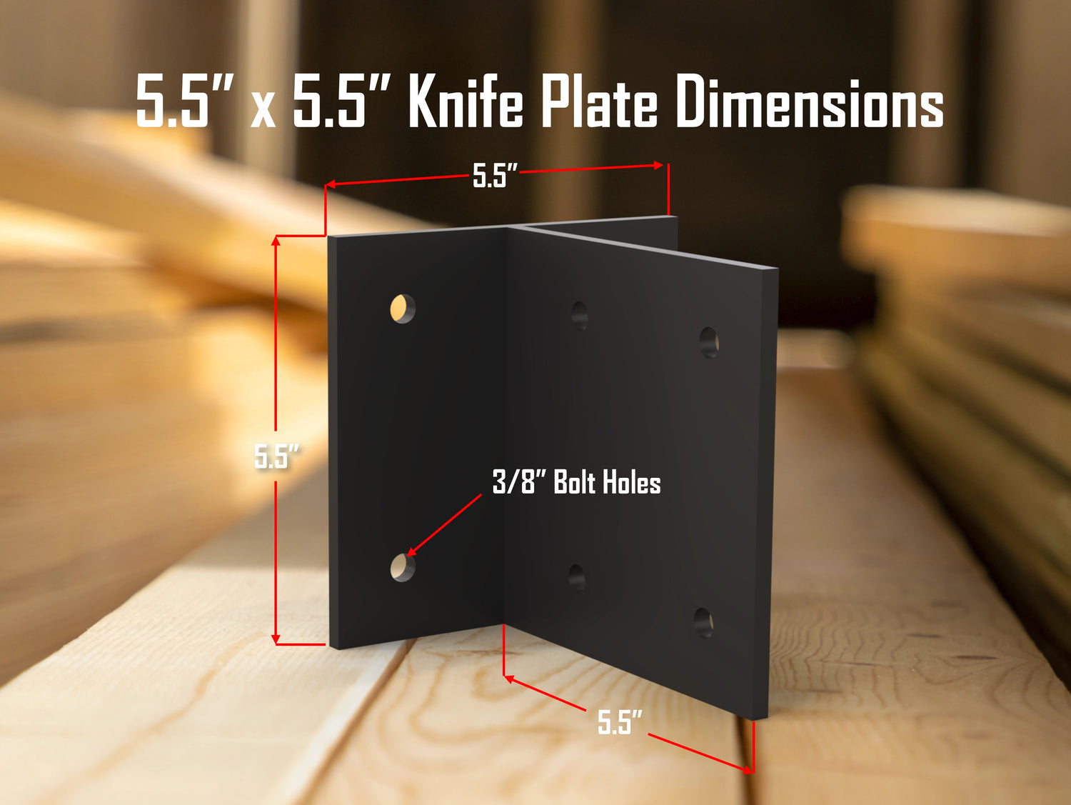 Knife Plate Brackets - Madison Iron and Wood
