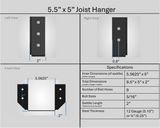 Support de suspension pour solive 2"x6"