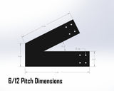 Web Truss Industrial Brackets, For 6 Inch Lumber - Madison Iron and Wood