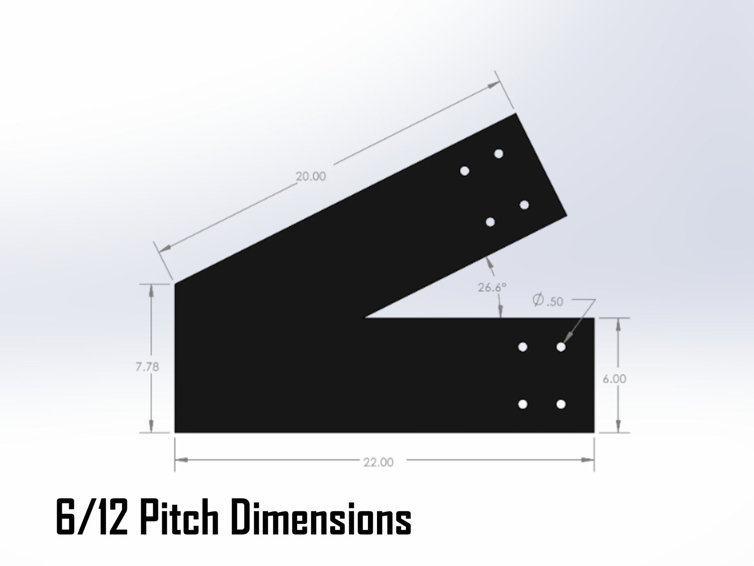 Web Truss Industrial Brackets, For 8 Inch Lumber - Madison Iron and Wood
