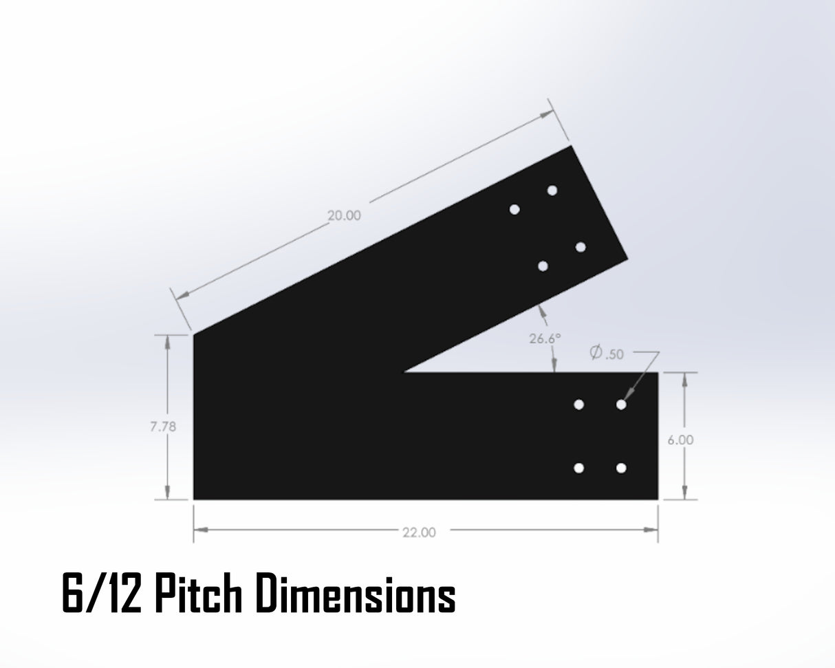 Web Truss Industrial Brackets, For 8 Inch Lumber