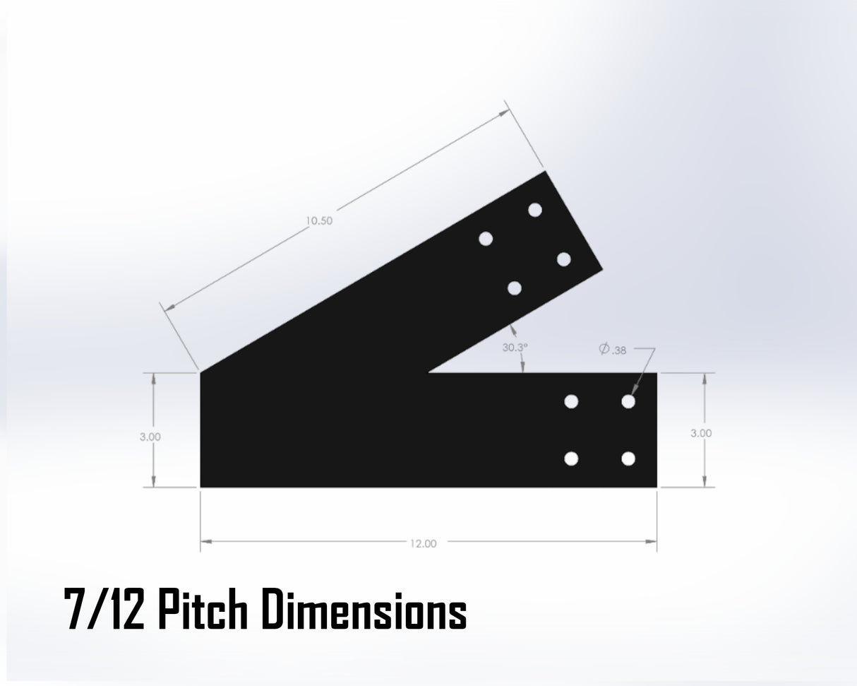 King Truss Industrial Bracket Set, For 4 Inch Lumber