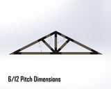 Web Truss Industrial Brackets, For 4 Inch Lumber - Madison Iron and Wood