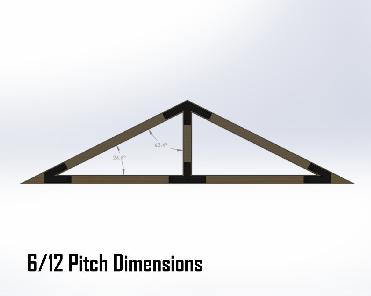 King Truss Industrial Brackets, For 6 Inch Lumber - Madison Iron and Wood