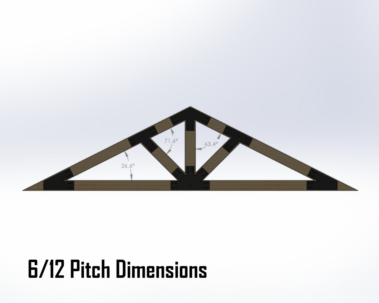 Web Truss Industrial Brackets, For 8 Inch Lumber - Madison Iron and Wood